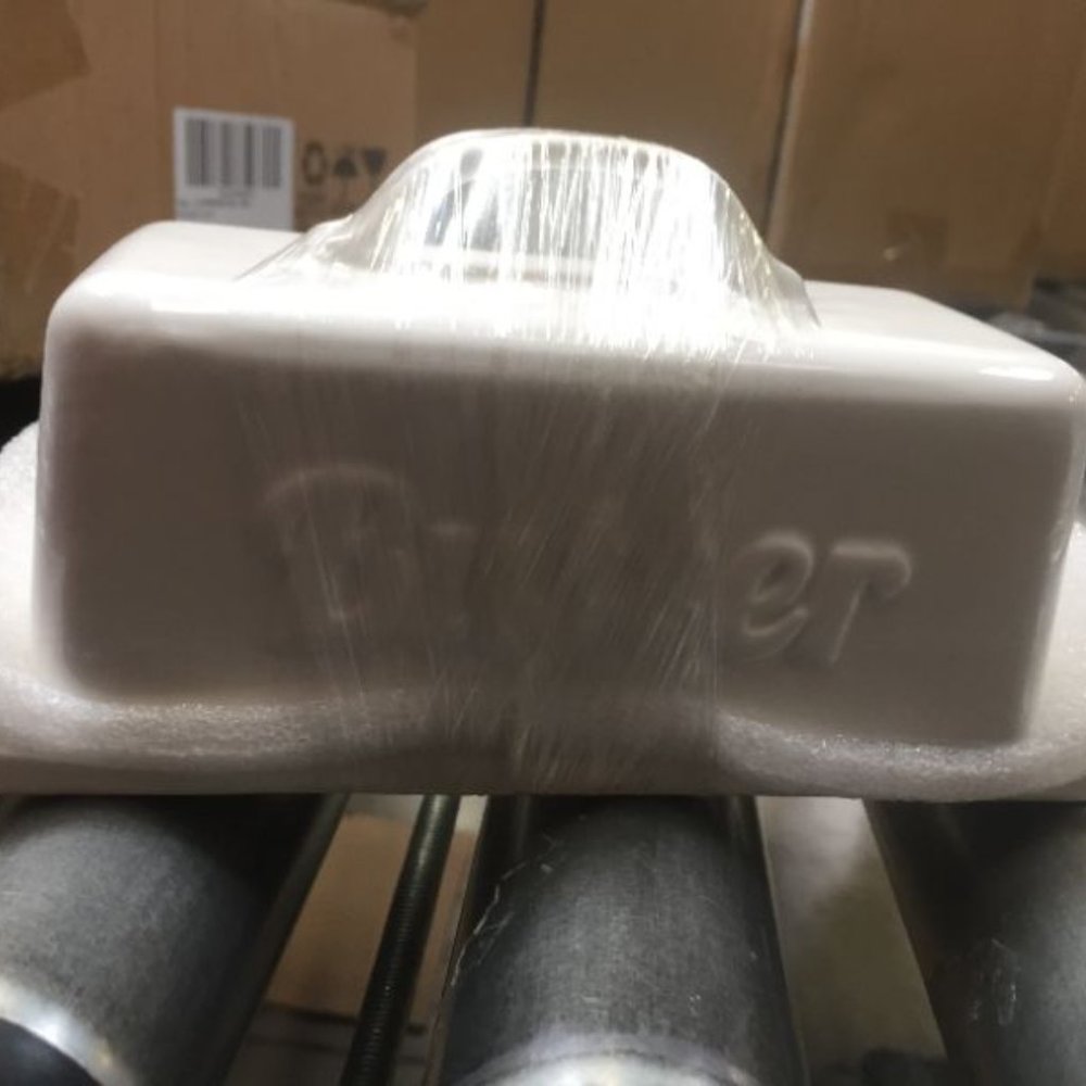 Ceramic Butter Dish Container With Lid And Wooden - Picture 2 of 3